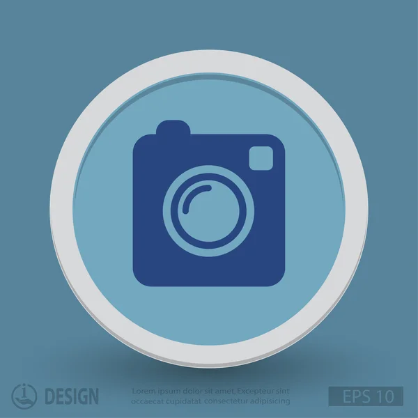 Pictograph van camera voor ontwerp. — Stockvector