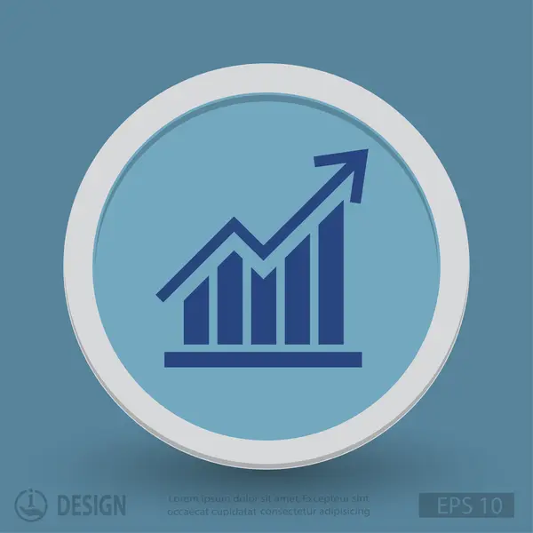 Pictografía del gráfico de negocios — Archivo Imágenes Vectoriales