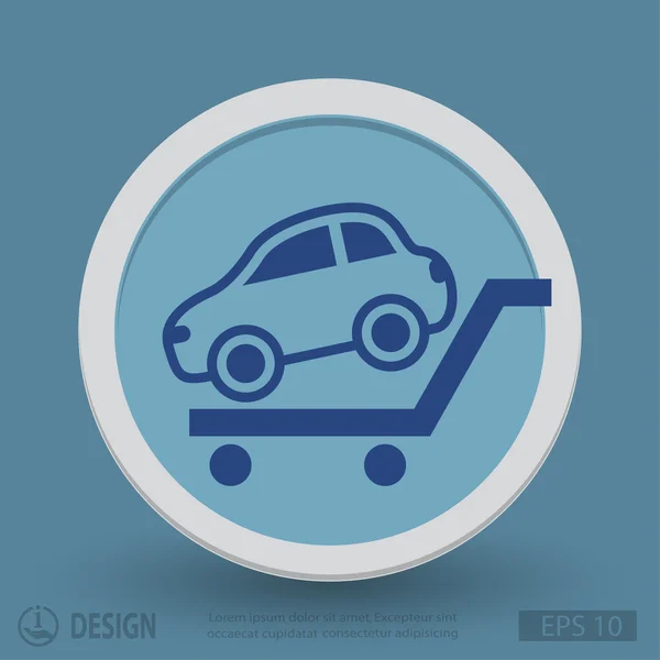 Pictograph van auto voor ontwerp. — Stockvector