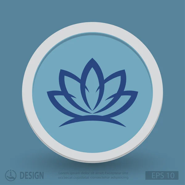 Ekibimizi lotus silueti — Stok Vektör