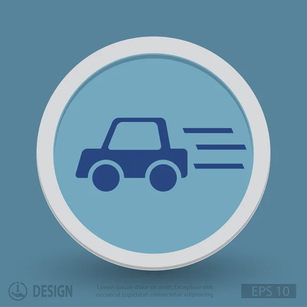 Pictograph of car  for design. — Stock Vector