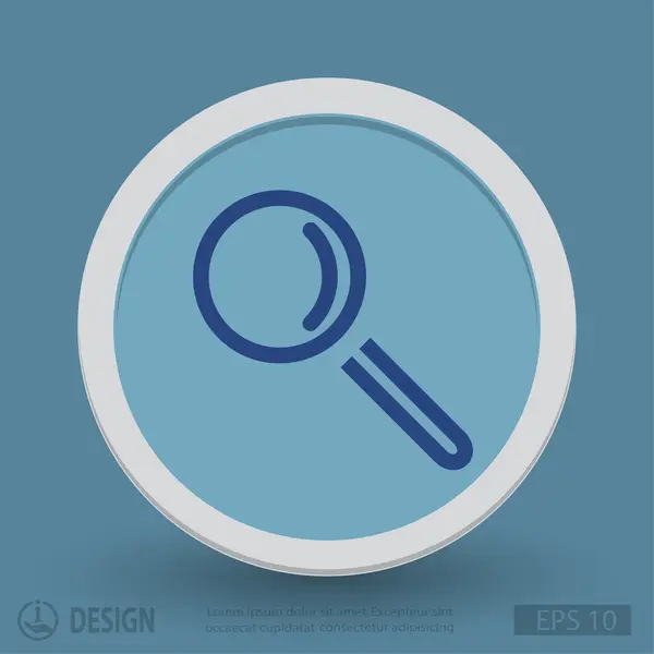 Pictograph of search lens — Stock Vector