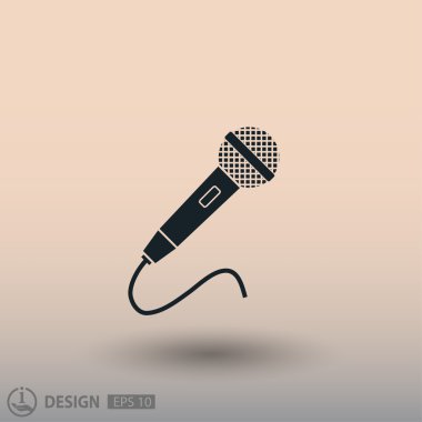 Mikrofon simgesi tasarım için
