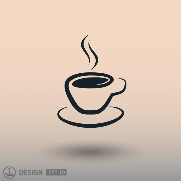 Pictogramme de tasse pour le design . — Image vectorielle