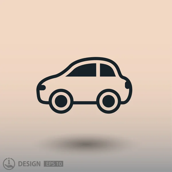 Pictografía de coche para el diseño . — Vector de stock