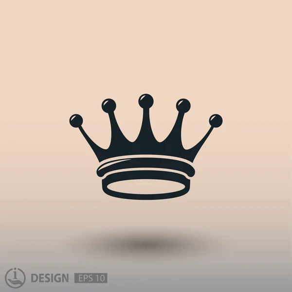 Pictografía de corona para diseño . — Vector de stock