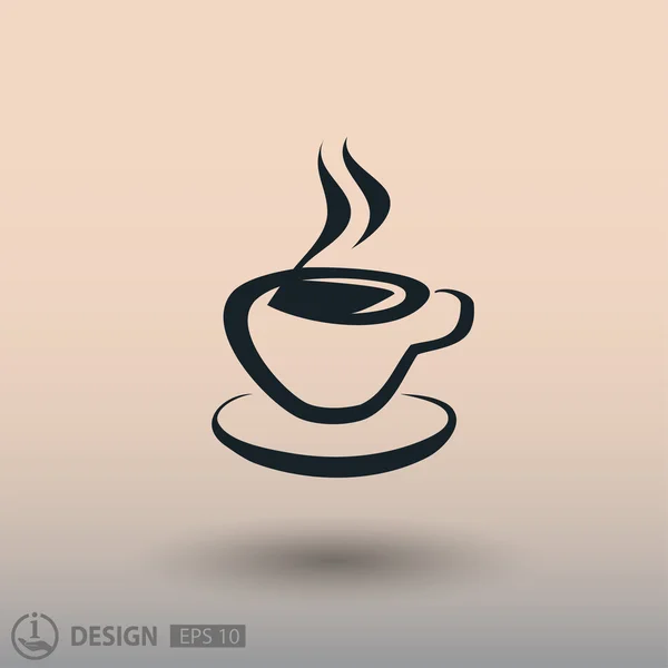 Pictogramme de tasse pour le design . — Image vectorielle