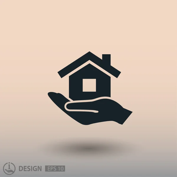 Pictogramme du concept de la maison — Image vectorielle