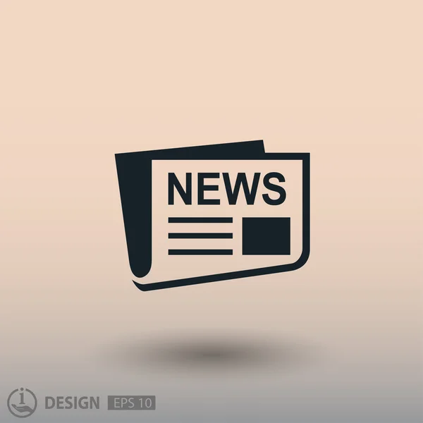 Icono de noticias para desig — Vector de stock