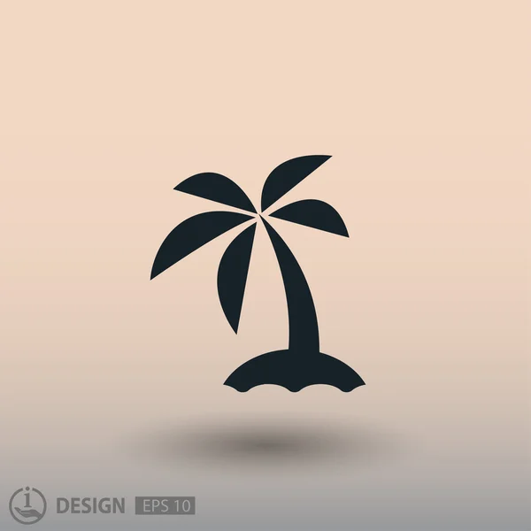 パーム島の絵文字 — ストックベクタ
