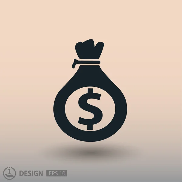 Piktogramm des Geldes für Design — Stockvektor