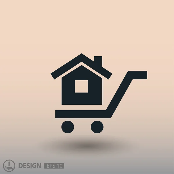 Pictogramme du concept de la maison — Image vectorielle