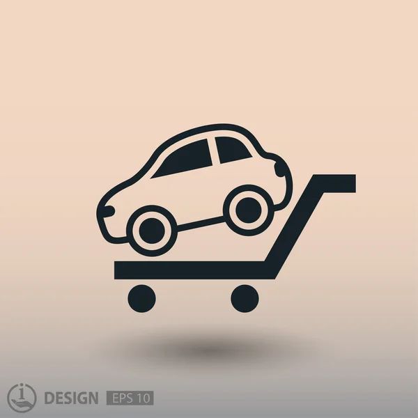Pittogramma di auto per il design . — Vettoriale Stock
