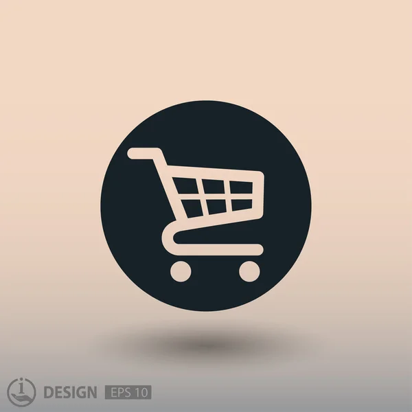 Pictografía del carrito de la compra — Vector de stock