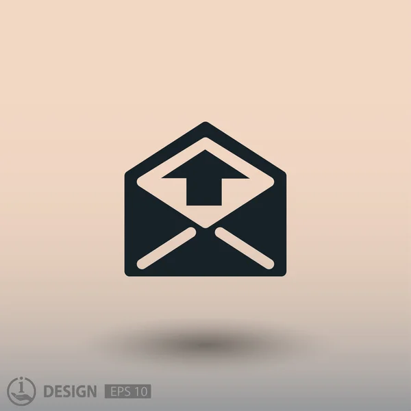 Pittogramma della posta per la progettazione . — Vettoriale Stock