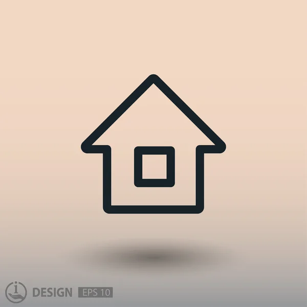 Pictograph van home concept — Stockvector