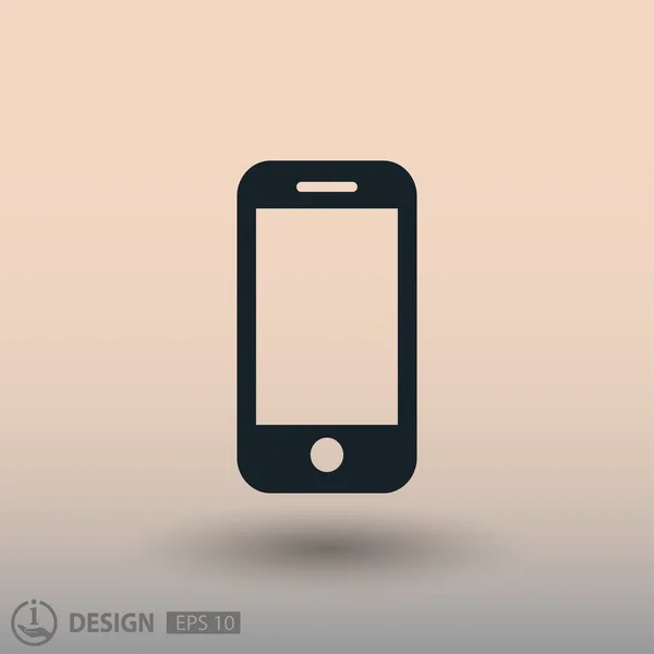 Pictograph van mobiele voor ontwerp. — Stockvector