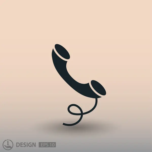 Piktogramm des Telefons für Design. — Stockvektor