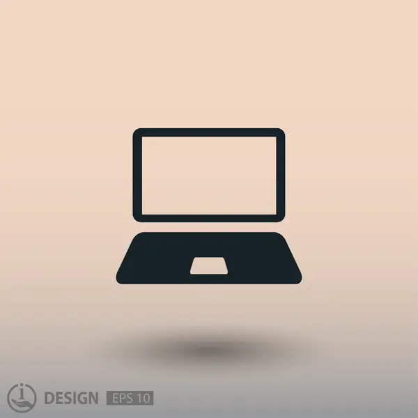 Εικονόγραμμα του υπολογιστή για το σχεδιασμό — Διανυσματικό Αρχείο