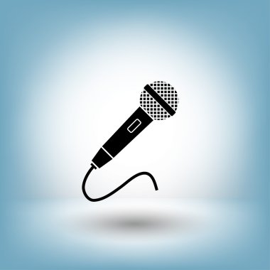 Mikrofon simgesi tasarım için