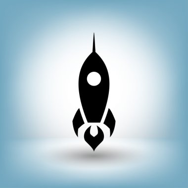 Roket simgesi tasarım için