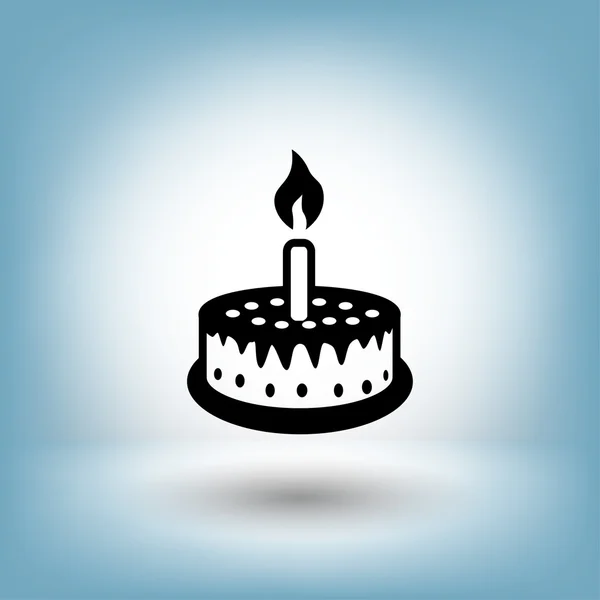 Pictografía de pastel de cumpleaños — Vector de stock