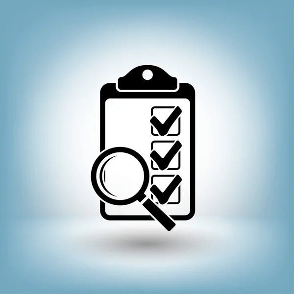 Pictogramme de l'icône de la liste de vérification — Image vectorielle