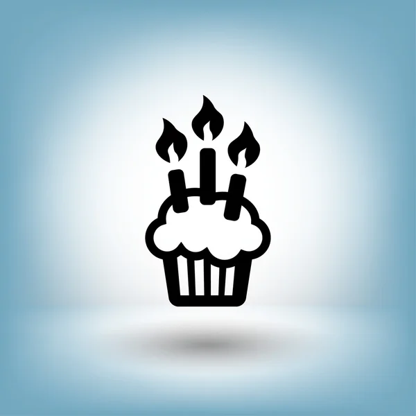 Εικονόγραμμα τούρτας γενεθλίων — Διανυσματικό Αρχείο