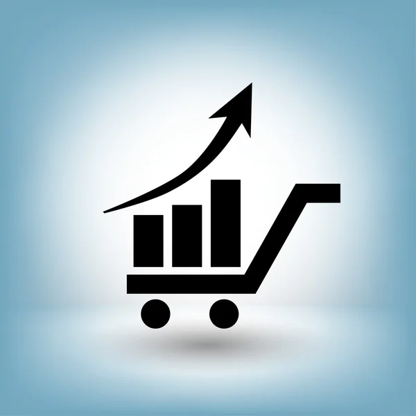 Pittogramma del grafico aziendale — Vettoriale Stock