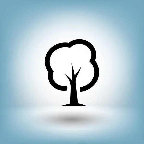 Pictogramme de l'arbre pour la conception — Image vectorielle