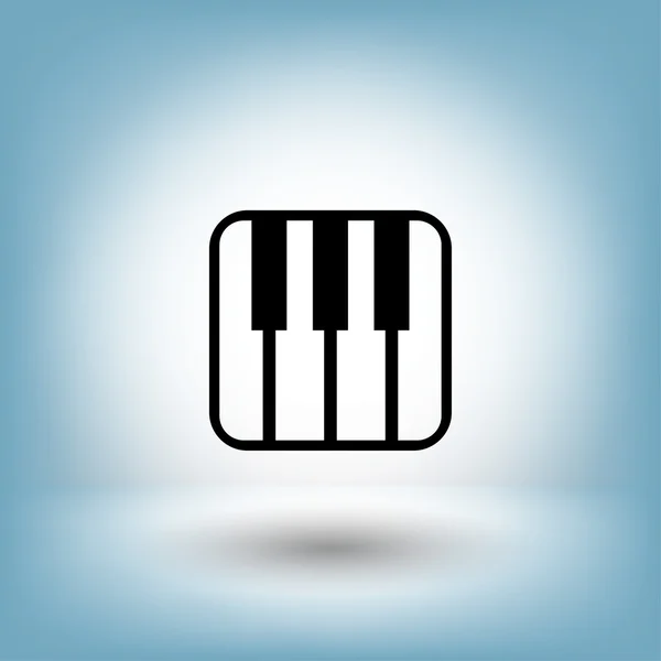 Pictografía del teclado musical — Archivo Imágenes Vectoriales