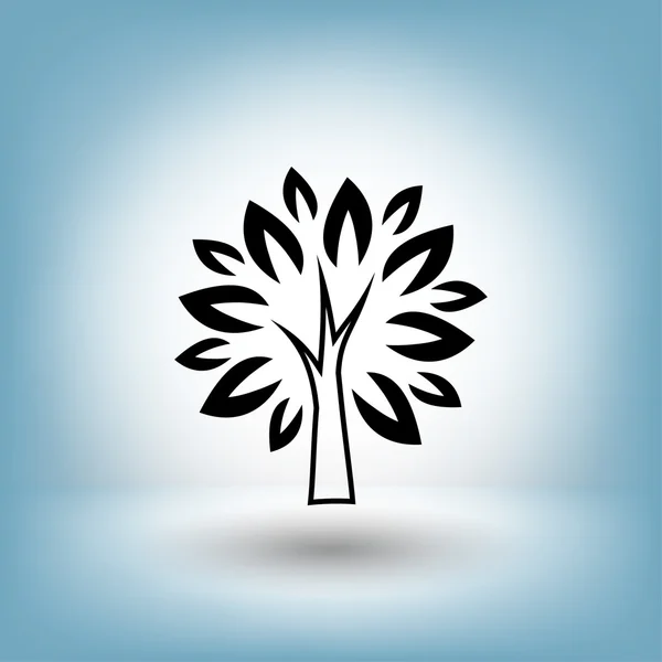 Piktogram drzewa dla projektu — Wektor stockowy