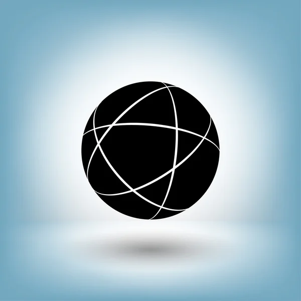 Pictograma de globo para design . — Vetor de Stock