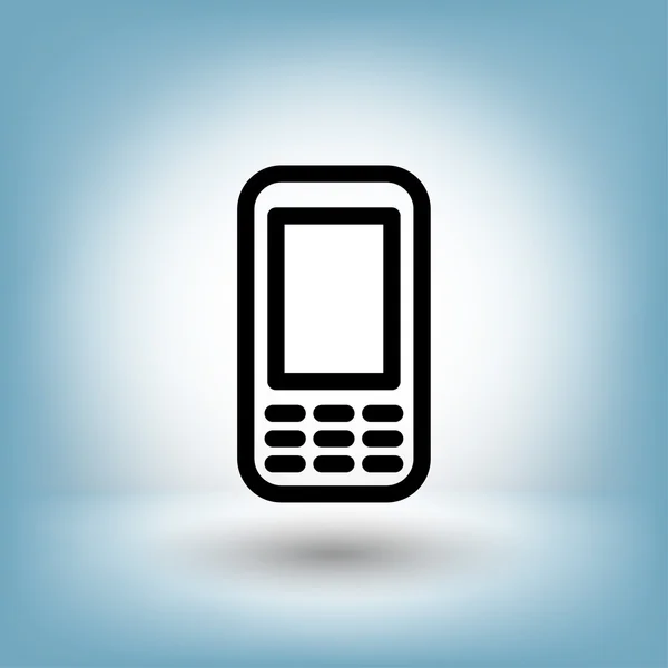 Piktogramm des Mobiltelefons für Design. — Stockvektor