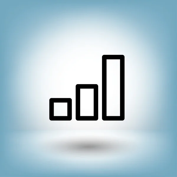 Pictografía del gráfico de negocios — Vector de stock