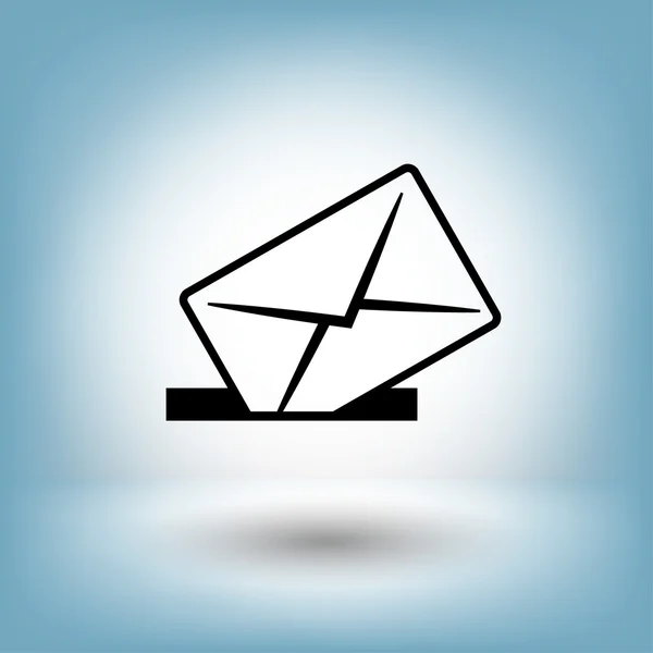 Symbol för mail för design. — Stock vektor