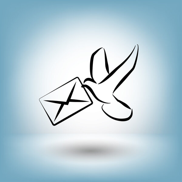 Пиктограф почты для дизайна
