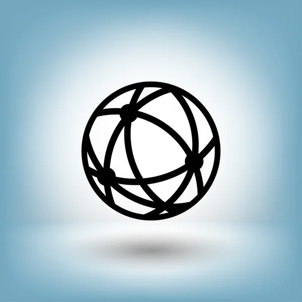 Pictogramme de globe pour le design . — Image vectorielle