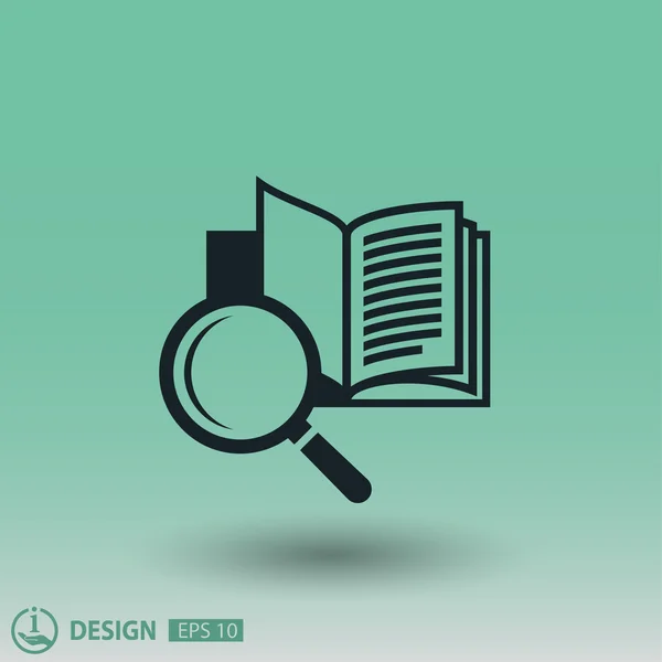 Pictografía del libro para el diseño — Vector de stock