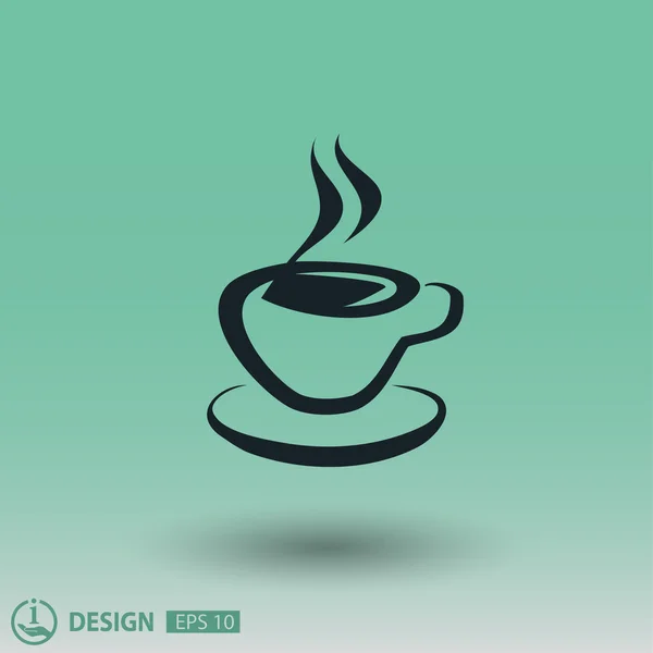 Pictogramme de tasse pour le design . — Image vectorielle