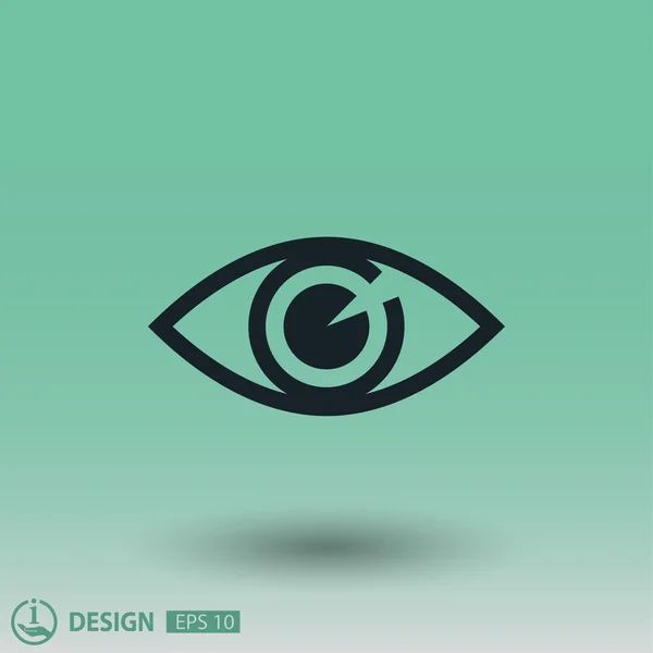 Pictografía del ojo humano — Vector de stock