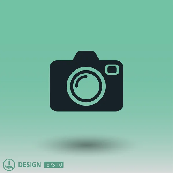 Pictograph of camera  for design. — Stock Vector