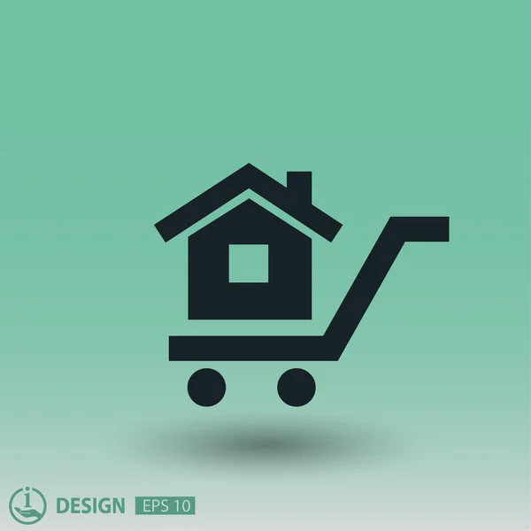 Pictogramme du concept de la maison — Image vectorielle