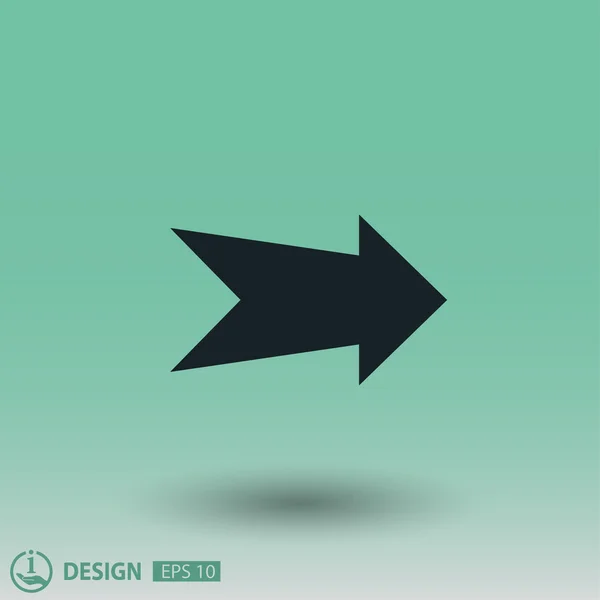 Icône flèche pour le design . — Image vectorielle
