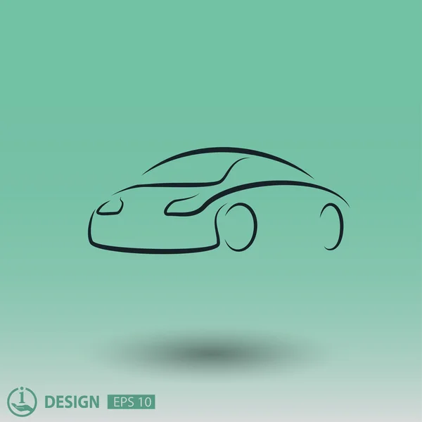 Piktogram samochodów do projektowania — Wektor stockowy