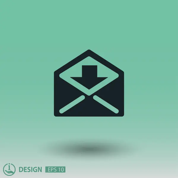 Symbol för mail för design — Stock vektor