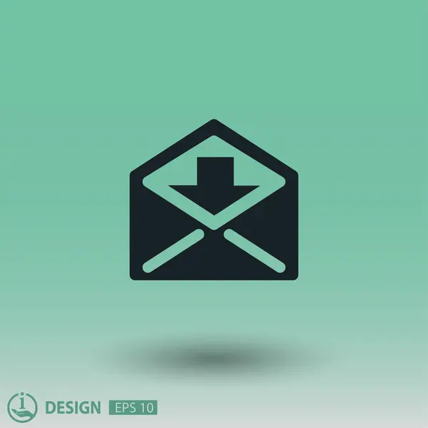 Pictografía de correo para el diseño — Vector de stock