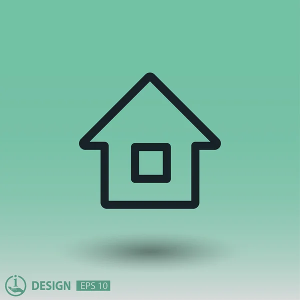 Pictogramme du concept de la maison — Image vectorielle