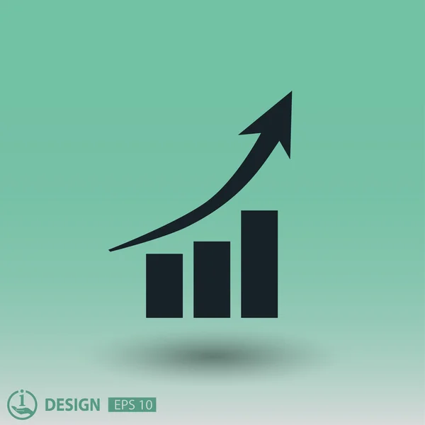 Pictografía del gráfico de negocios — Archivo Imágenes Vectoriales