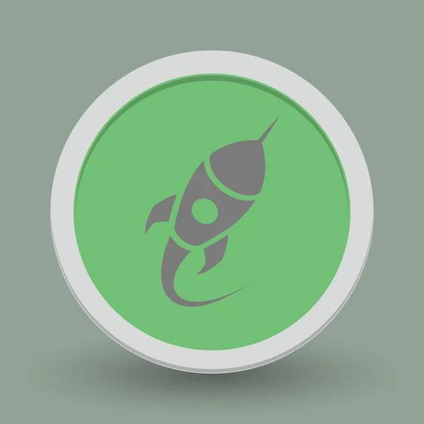 Rocket icon for design — Stock Vector